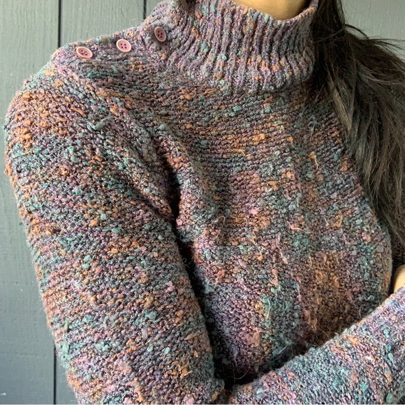 Vintage Bamberger’s mock neck sweater Sz S - Picture 2 of 5